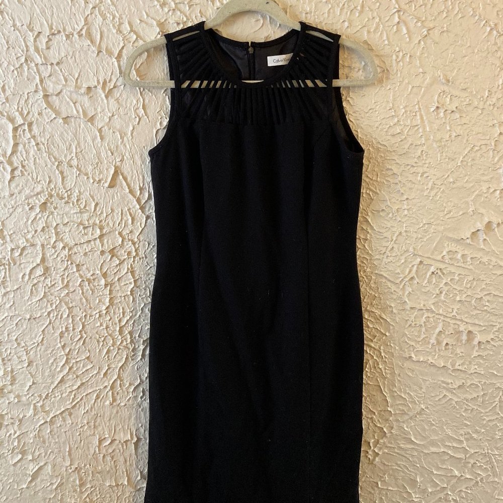 Calvin Klein LBD with cage detail